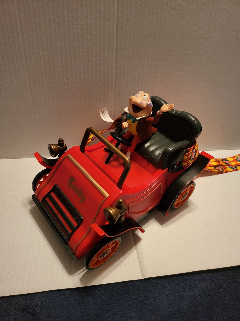 Disney Red Vintage-Style Toad Car with Green Seat
